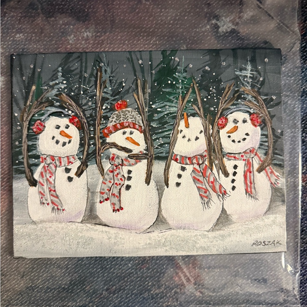 Ohio State Snowman Inspired Art
